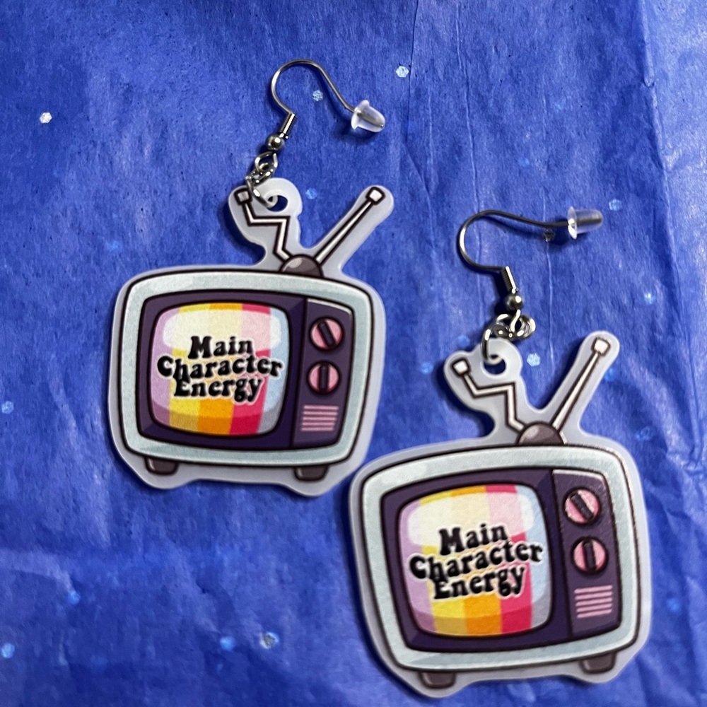 main character energy funky earrings